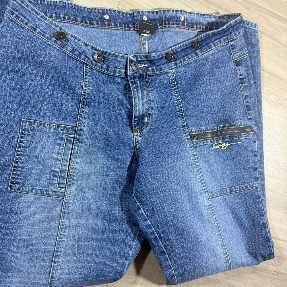 Vintage Womens FUBU Detachable Bib Denim Overalls Pants Size 16 (Pants Only)